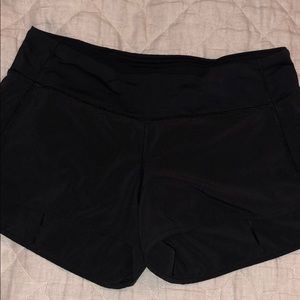 lululemon running shorts black